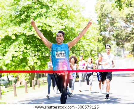 Digital composite of Highlighted bones of race winner