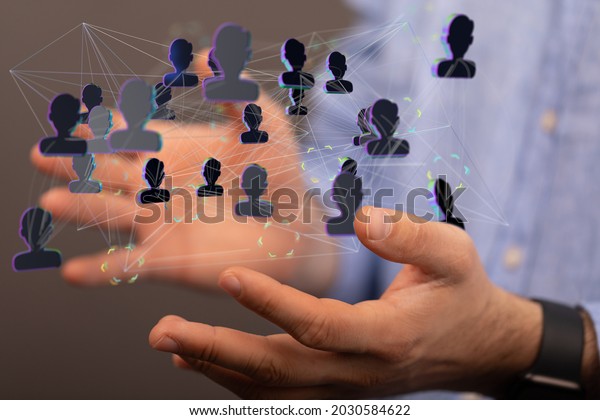 Digital Concept Communications Digital Unity Groups Stock Photo ...