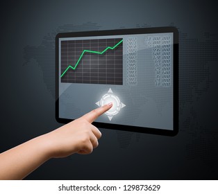 Digital concept, high tech panel