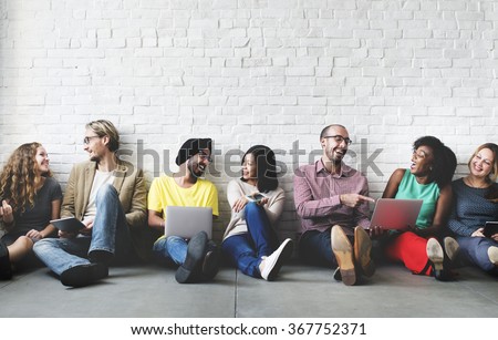 Digital Connection Technology Networking Team Concept