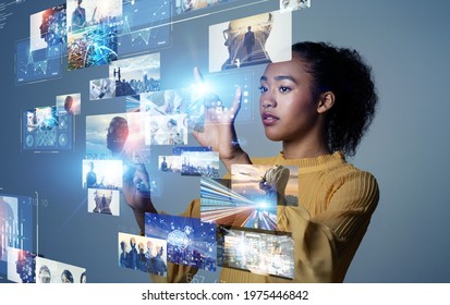 Digital contents concept. Social networking service. Streaming video. NFT. Non-fungible token. - Shutterstock ID 1975446842