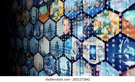 Digital contents concept. Social networking service. Streaming video. NFT. Non-fungible token. - Shutterstock ID 2021271842