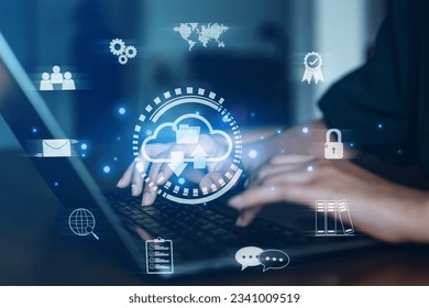 Digital data management on cloud strong, Download and upload data on cloud.
