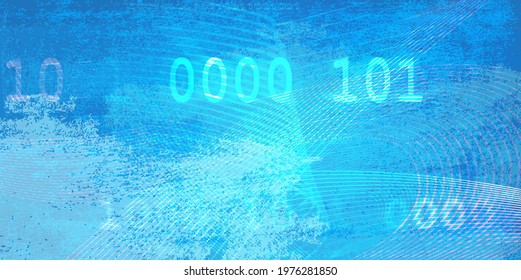 Digital data motion blur background. Concept of future digital transformation.