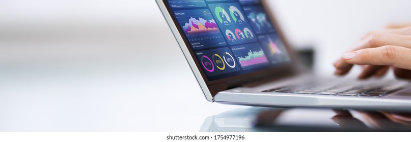 Digital Data Technology. KPI Business Dashboard Technology - Shutterstock ID 1754977196