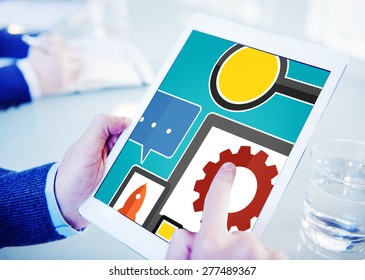 Digital Device Computer Connecting Internet Online Concept