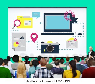 Digital Device Computer Connecting Internet Online Concept