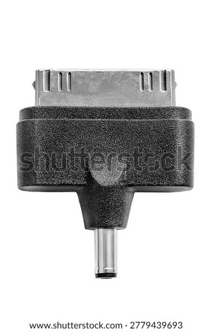 Digital device plug adapter isolated on white background