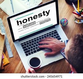 Digital Dictionary Honesty Values Integrity Concept