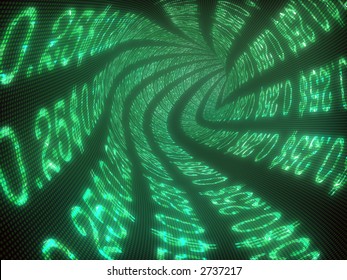 Digital display, 3d generated background