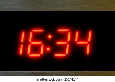 digital display of a microwave oven