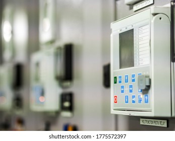 Digital display of switch gear in power plant. - Shutterstock ID 1775572397