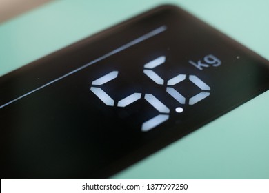 Digital Display Of A Weight Scale