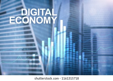 Digital Economy Financial Technology Concept On Stock Photo 1161315718 ...