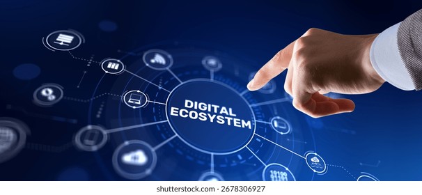 Digital Ecosystem Network, Technology Connection Concept.