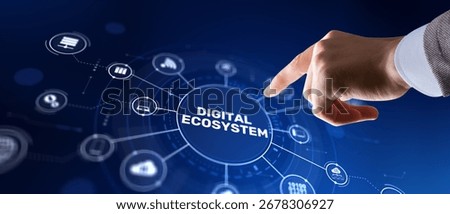 Digital Ecosystem Network, Technology Connection Concept.