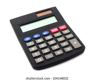 Digital Electronic Calculator Isolated On White Stock Photo 104148032 ...