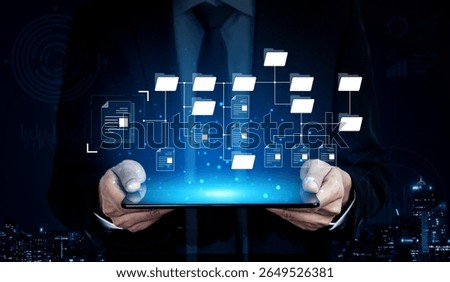 Digital file structure showing folder organization, file hierarchy, and document arrangement. File structure supports management, improves access, and file structure enhances clarity. Vouch
