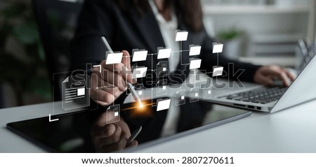 Digital file structure showing folder organization, file hierarchy, and document arrangement. File structure supports management, improves access, and file structure enhances clarity. Latch