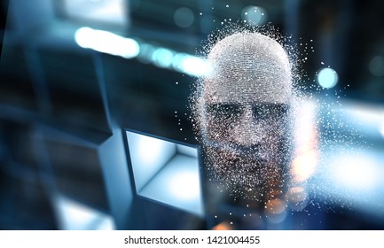 Digital head, artificial intelligence concept - Powered by Shutterstock - Get 15% off with code: PIKWIZARD15