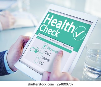 Digital Health Check Healthcare Concept