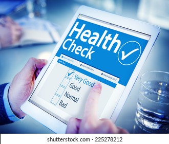 Digital Health Check Healthcare Concept