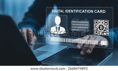Digital identification system for secure identity verification in decentralized finance (DeFi) applications.	
