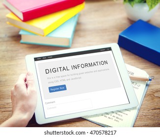Digital Information Data Network Technology Concept