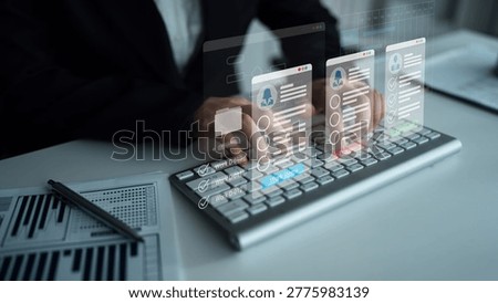 Digital interface displaying project tasks under Work Items, Processing, and Completed categories with Gantt chart timeline visualization Parse