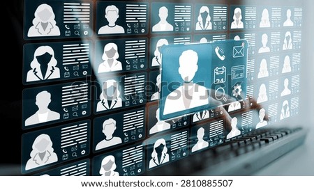 Digital Interface Featuring User Profiles and Icons for Online Communication and Networking in Modern Technology Setting. Entropy.