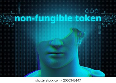 Digital key NFT its non-fungible token based on cryptocurrency.