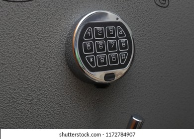 Digital Keypad Of Lock On Safe Door