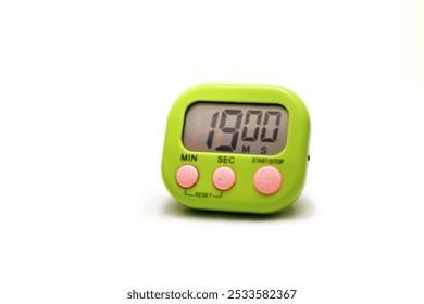 Digital kitchen timer isolated on white background