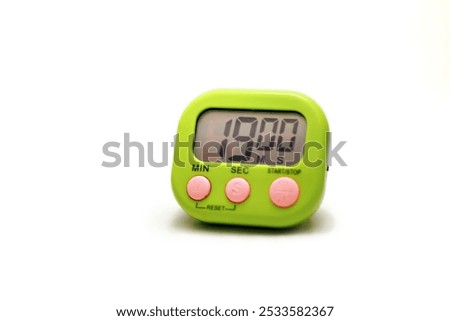 Digital kitchen timer isolated on white background