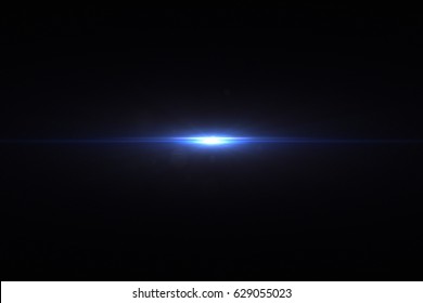 digital lens flare with bright light in black background used for texture and material