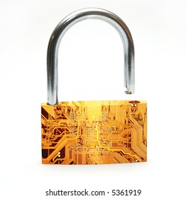 digital lock representing internet security