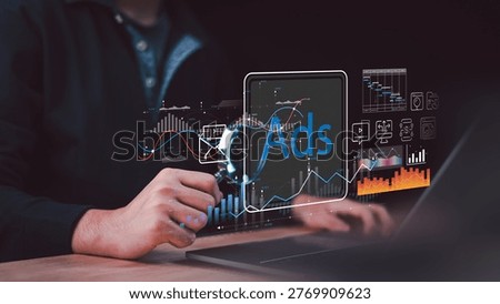 A digital marketer improves ad optimization using campaign analytics, performance tracking, conversion analysis, audience targeting, data insights, ROI measurement, and marketing strategy