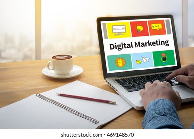 Digital Marketing  Computing Computer  flare sun, Cropped image male freelancer sitting at the table