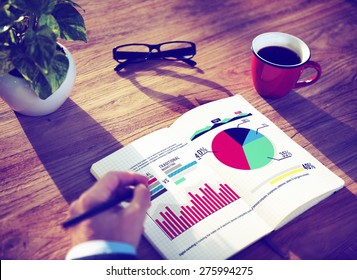 Digital Marketing Graph Statistics Analysis Finance Market Concept