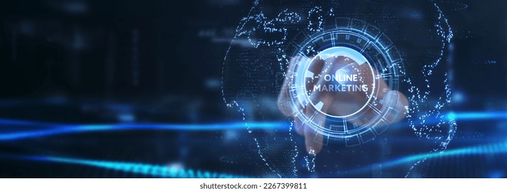 Digital Marketing Technology Solution for Online Business Concept. Business, Technology, Internet and network concept. - Shutterstock ID 2267399811