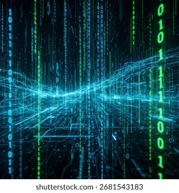 Digital Matrix Abstract Visualization of Data Flow and Binary Code - Powered by Shutterstock - Get 15% off with code: PIKWIZARD15