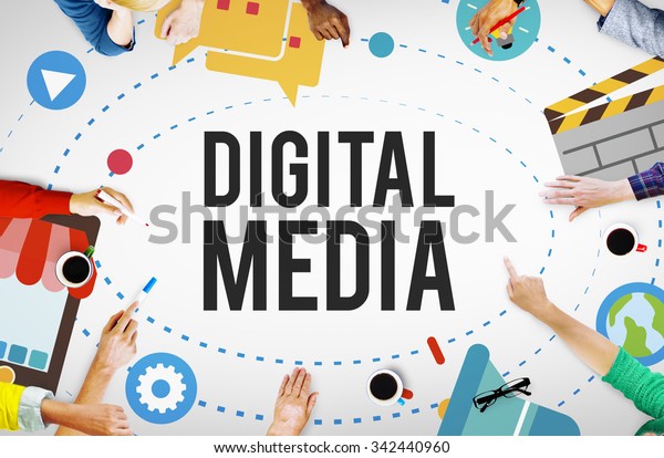 digital-media-multimedia-networking-internet-concept-stock-photo-edit