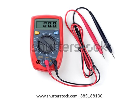 digital multimeter or multitester or Volt-Ohm meter, an electronic measuring instrument that combines several measurement functions in one unit.