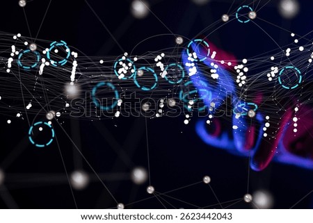 Digital Network Connection: Abstract Technology Background