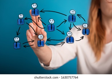 Digital Network and data concept