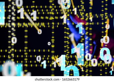 Digital Network and data concept