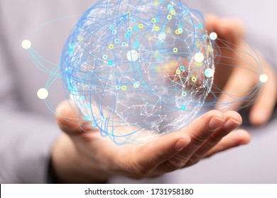  Digital Network and data concept