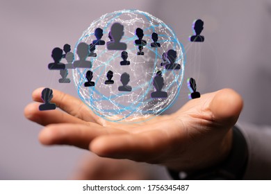 Digital Network and data concept.