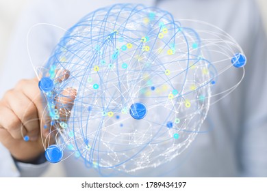 Digital Network and data concept.