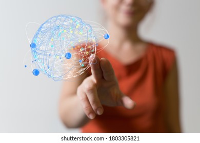 Digital Network and data concept.